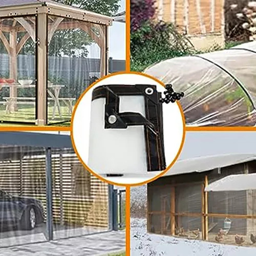 3×4mts Lona Transparente Resistente Impermeable +10m Cuerda