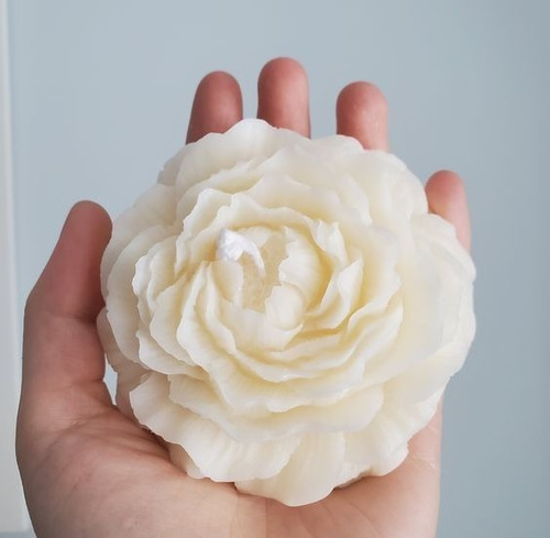 10 Velas Aromáticas Peonias Decoración Del Hogar Olor A Coco Rosa