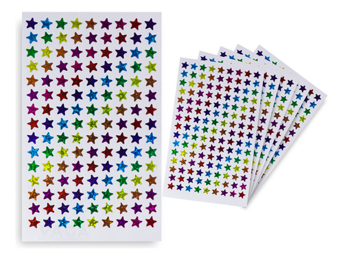 10 Planillas Estrellas Chicas Colores Pagatinas Stickers 
