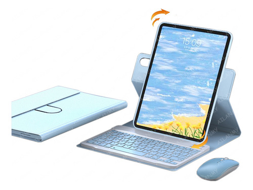 Funda 360 Con Teclado Y Mouse Para iPad 10th 10.9 Inch 2022