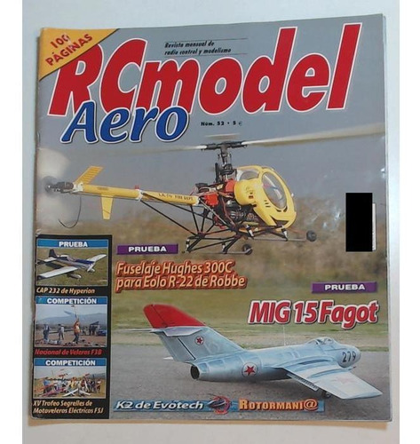 Revista Rcmodel Aero De Radio Control Y Mode 52 Mig 15 Fagot