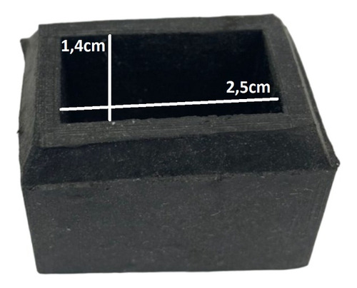 Regaton De Goma Rectangular Para Escalera Pack X10 Unidades