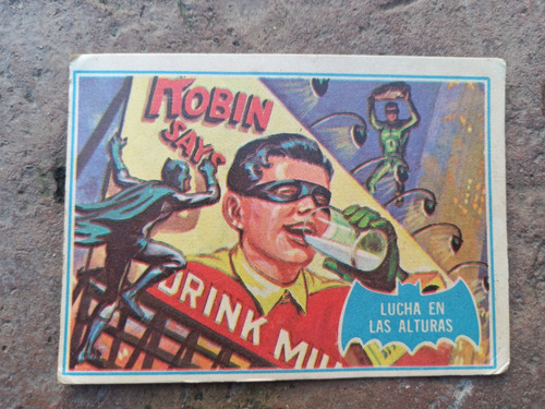 Figurita Batman Tarjeta Año 1966 N.71