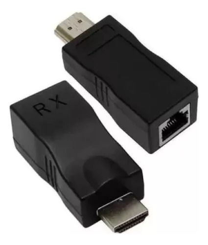 Extensor Conversor Hdmi Via 1 Cabo Rede Rj45 4k 30m Cat5e/6