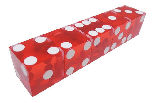 Dados De Casino De 19 Mm Con Los Bordes De Los Números De Se