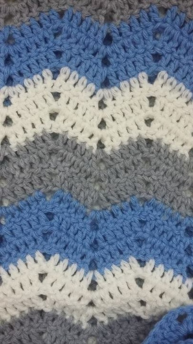 Mantilla Zig Zag Crochet 1 M X 1m Manta De Bebe Tejida Mercado Libre Mantilla Zig Zag Crochet 1 M X 1m Manta De Bebe Tejida Mercado Libre