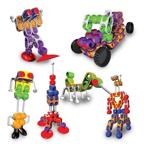 Imagen 3 de 3 de Juego Para Armar Robots 230 Piezas Armatron Fase 3