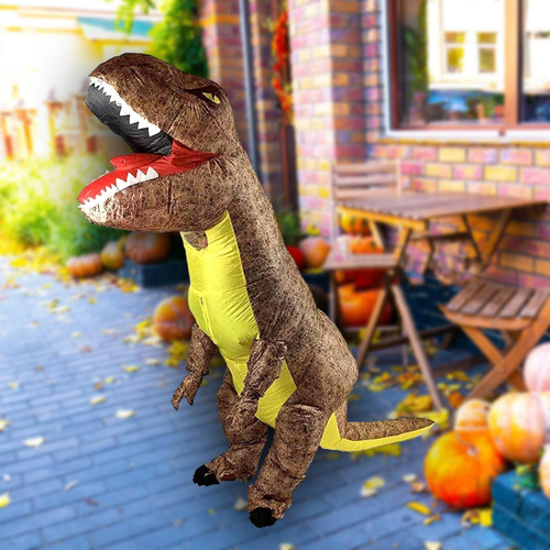 Disfraz De Dinosaurio Inflable, Traje De Aire Soplado, Mono,