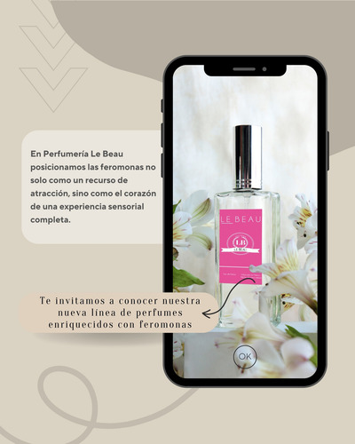 Perfume Le Beau 60ml |compatible Mountain Silver| Feromonas
