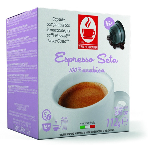 Cápsulas Bonini Compatibles Dolce Gusto - Espresso Seta