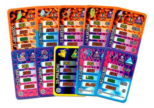 Coleção Supercarta Pokémon Elma Chips Original