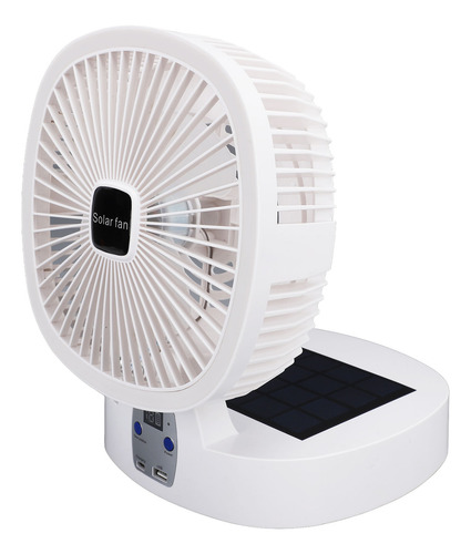 Ventilador De Escritorio Plegable, Panel Solar, Recargable