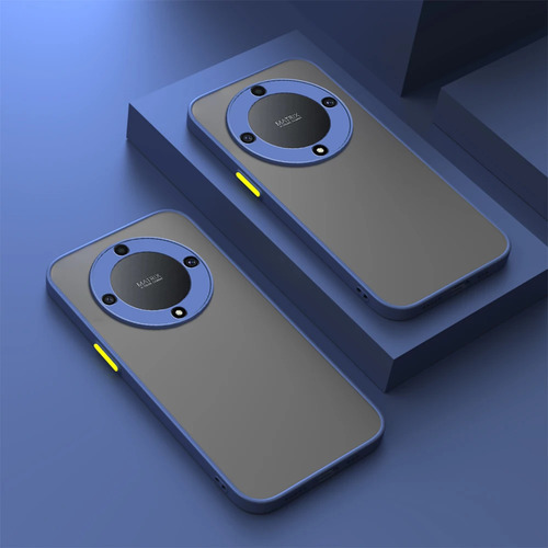 Funda Trasera Mate Con Borde De Silicona Para Honor X9a X9b X9c X8a X8b X7a X7b X7c X6a X6b Camera Protect Fundas