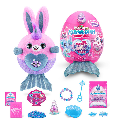 Rainbocorns Mermaidcorn (bunny) De Zuru, Peluche Coleccionab