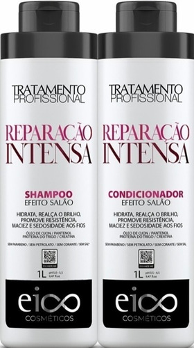 Eico Shampoo 1l Condicionador 1l Intense Repair Profissional