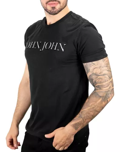 Camiseta John John Contor Preta - Outlet360