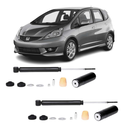 Par Amortecedor Traseiro Honda Fit Lxl 1.4 16v 04/08