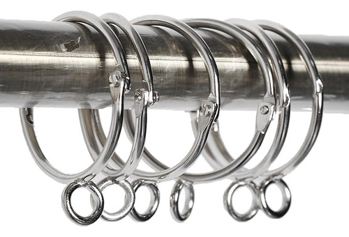 Paquete De 12 Anillos De Cortina Para Cortinas Ojales,