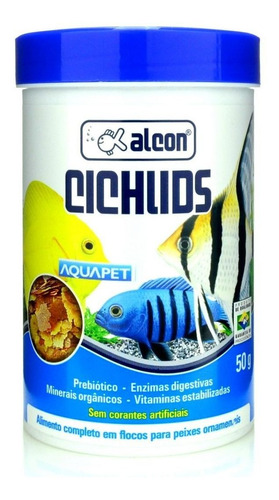 Ração Para Peixes Ciclídeos Alcon Cichlids 50g Aquários