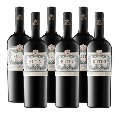 Vino Rutini Cabernet Sauvignon Merlot 750ml. Caja 6 Botellas