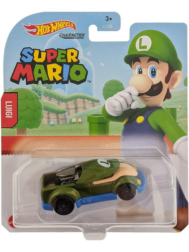 Hot Wheels Super Mario Character Cars Luigi 