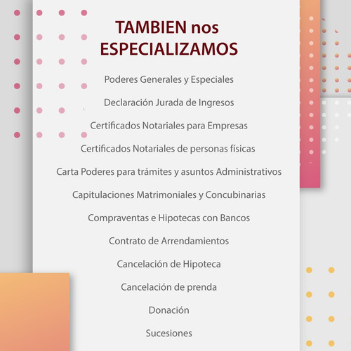 Imagen 6 de 6 de Escribana / Escribanía Agilidad Y Experiencia