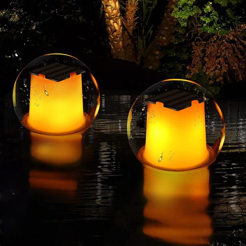 Luces Solares Flotantes Para Piscinas, Luces Impermeables Ip