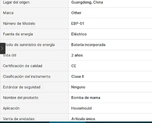Extractor De Leche Materna