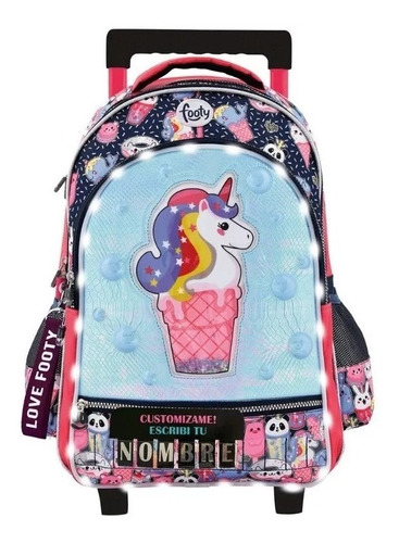 Mochila Carrito 18p Footy  Unicornio F1271