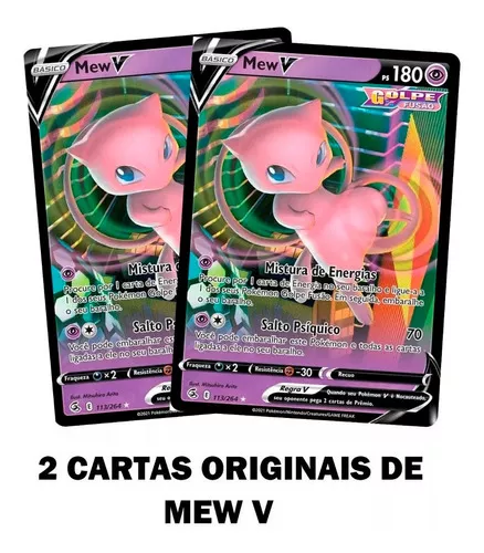 Pokemon box Batalha de Liga mew vmax Copag 32543 no Shoptime