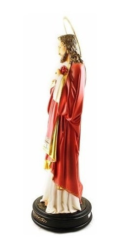 Imagem Escultura Sagrado Coração De Jesus 37cm