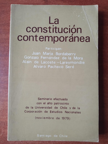 Constitución Contemporánea Chile 1979.prólogo Lucía Pinochet