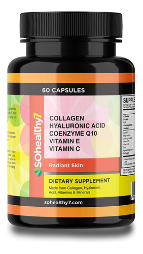 Radiant Skin: Acido Hialuronico Colageno - 60 Capsulas | Sh7