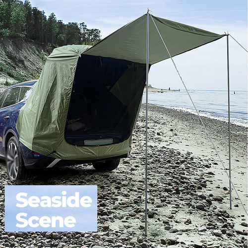 Carpa Trasera Con Toldo Para Coche, Maletero, Acampada, Píc