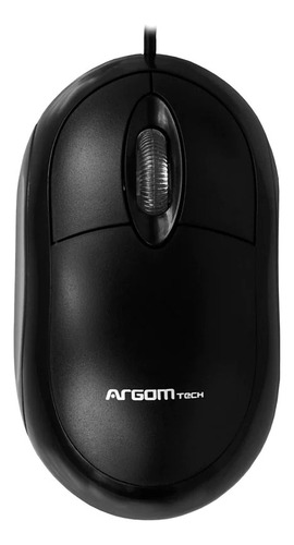Mouse Usb Con Cable Clásico Ms02 Argom Tech Negro