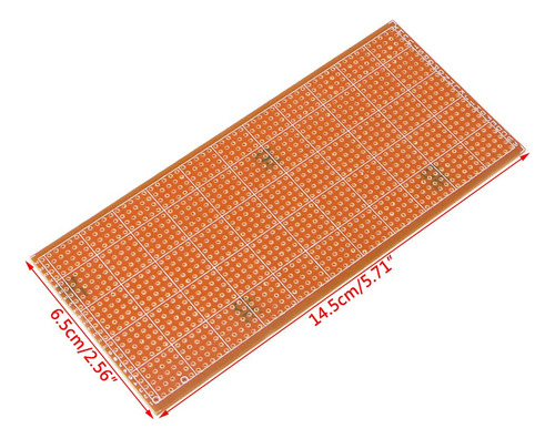 5 Piezas De 6,5 X 14,5 Cm Stripboard Veroboard Sin Cortar Pc