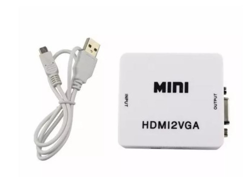 Cable Adaptador Conversor Vga A Hdmi Audio Apto Notebook