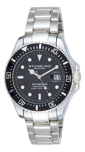 Reloj Pulsera Stuhrling 3950.1 Del Dial Black Cuotas sin inter s