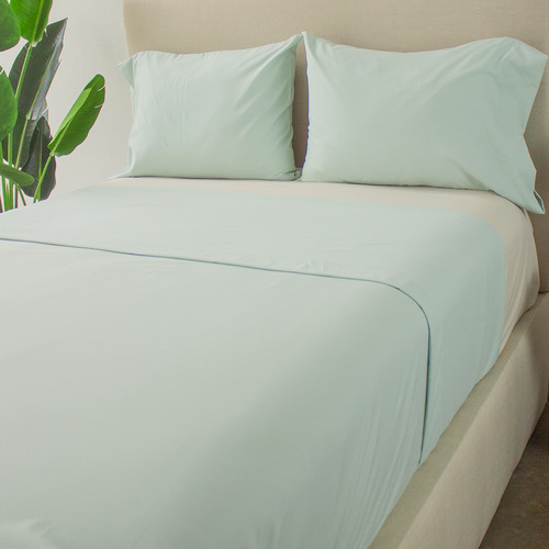 4 Fundas De Almohada | King Size | 2 Colores A Color TURQUESA-AZUL CLARO Lisa