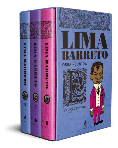 Lima barreto - obra reunida box, de Lima Barreto. Editora Nova Fronteira, capa dura em português, 2021