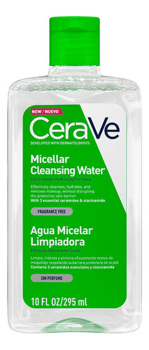 Cerave agua micelar limpiadora hidratante facial 295ml