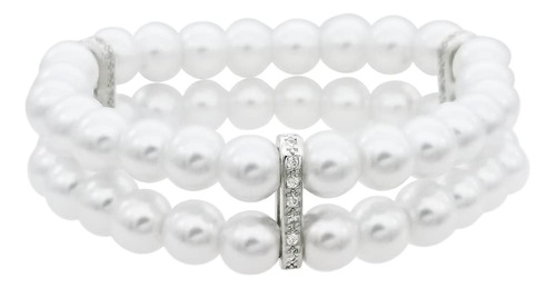 Jsea 8mm Mujeres Faux Pearl Stretch Pulser B08zsrxnvf_120324