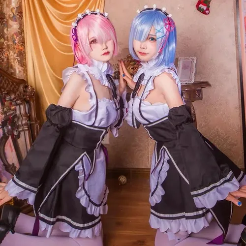 Disfraz De Cosplay De Ram Rem Re:zero Kara Hajimeru Isekai