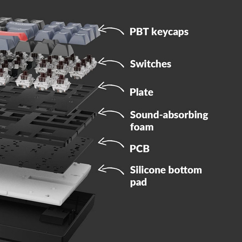 Teclado De Teclado K8 K8 Pro Wireless Mechanical, Teclado De