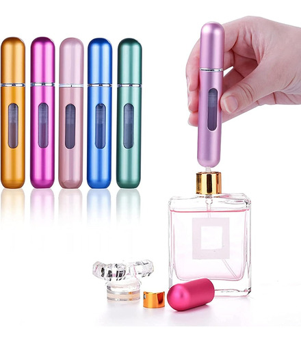 10 Porta Perfume Atomizador Recarregável Spray 5ml