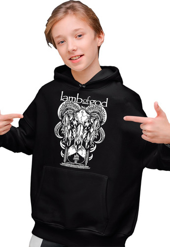 Sudadera Cleen Infantil Calavera Chiva Banda Lamb Of God