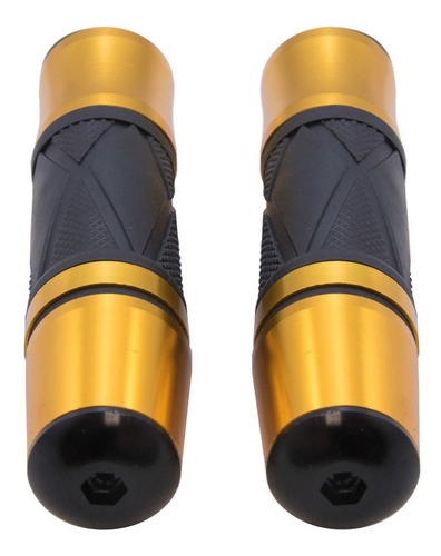 Imagem 4 de 4 de Manopla Esportiva Longa Dourada Moto Kawasaki Z 1000 / Z 750