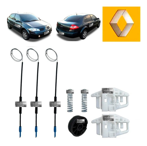 8200325135 Kit Reparo Maquina Vidro Diant. Megane Ii 06-13