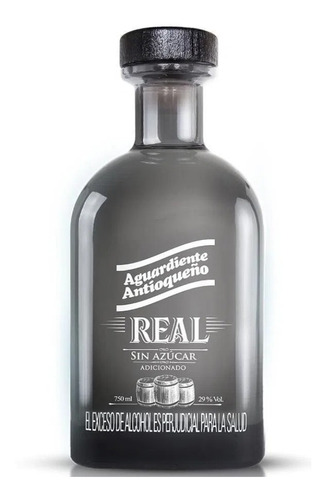 Aguardiente Real S/azúcar 750ml - mL a $101