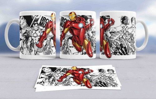 Caneca Super Heróis  Marvel - Homem De Ferro